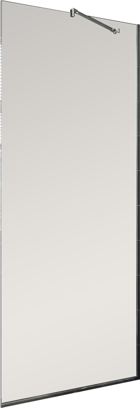 Душевая перегородка Maybahglass MGD-684-5у 119 см, профиль хром матовый, стекло бронза