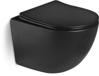 Унитаз подвесной SantiLine SL-5018MB безободковый, с микролифтом