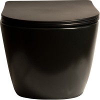 Унитаз подвесной SantiLine SL-5018MB безободковый, с микролифтом