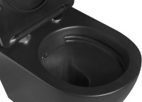 Унитаз подвесной SantiLine SL-5018MB безободковый, с микролифтом