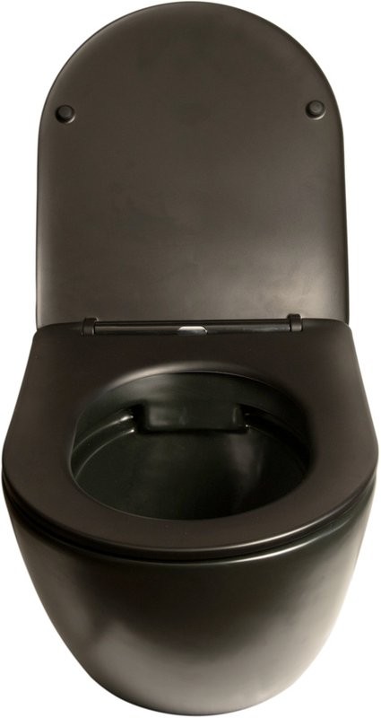 Унитаз подвесной SantiLine SL-5018MB безободковый, с микролифтом