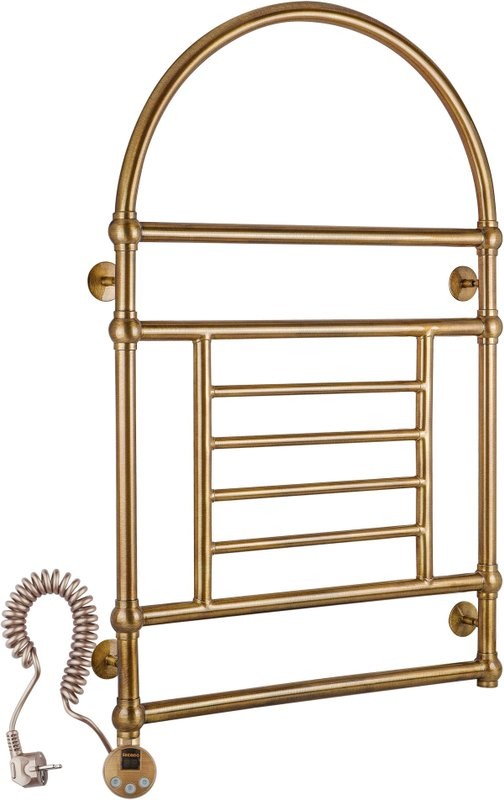 Полотенцесушитель электрический Secado Рим 4603777478360 105x65 см, подключение слева, бронза, лесенка, латунь