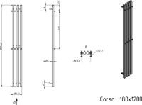 Полотенцесушитель электрический Grota Corsa 18х120
