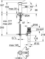 Смеситель для биде Grohe BauClassic 32864000