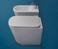 Унитаз приставной напольный Kerasan Tribeca 511801 белый