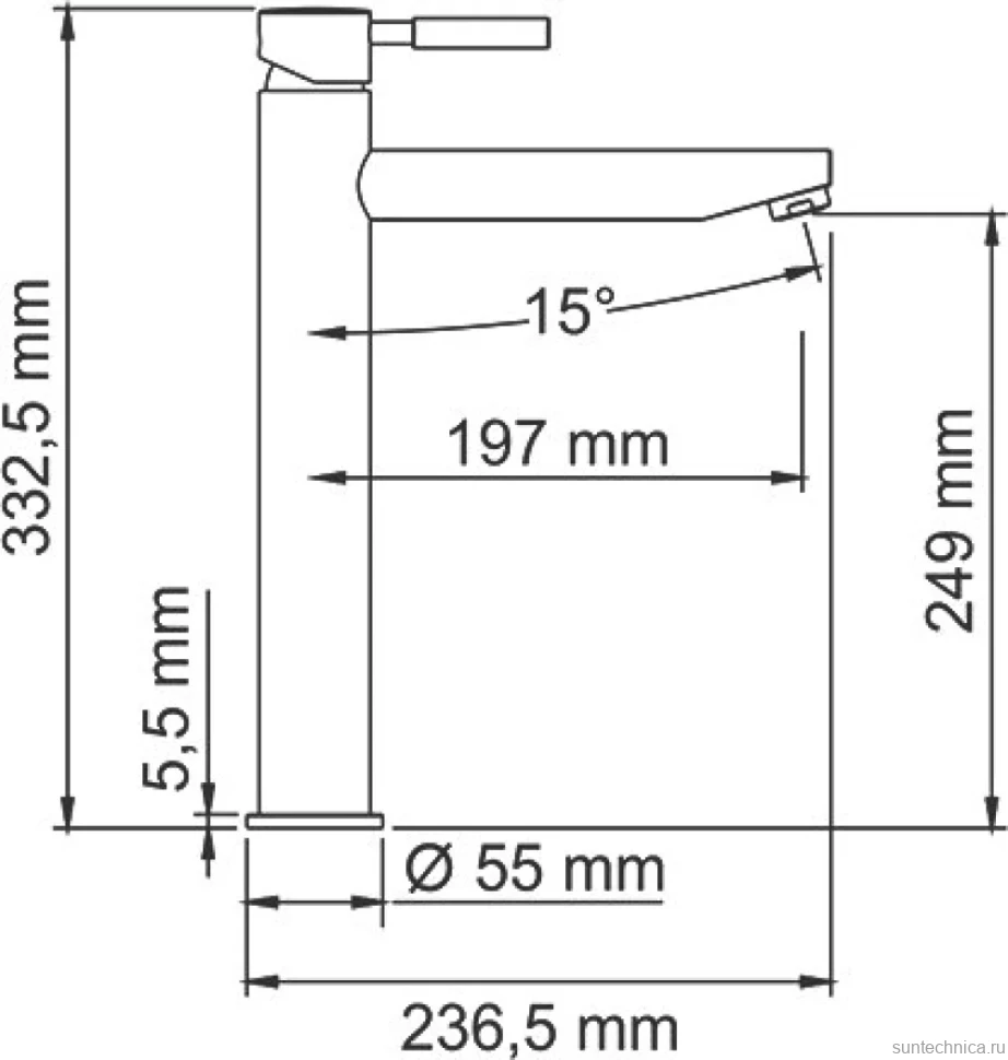 Смеситель для раковины Wasserkraft Main 4103H