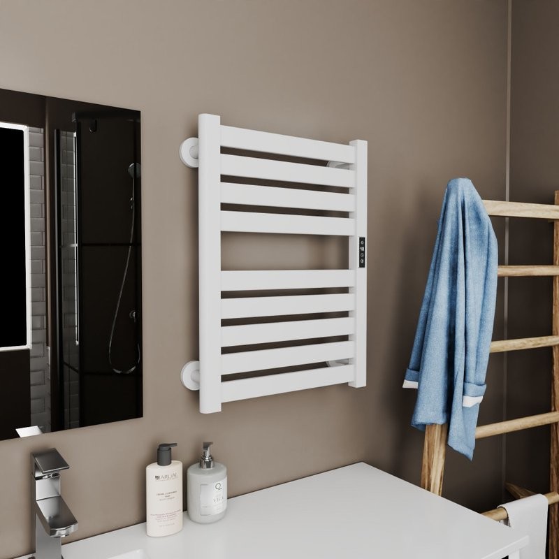 Полотенцесушитель электрический Bauedge Elite AF0029 45x60, белый матовый