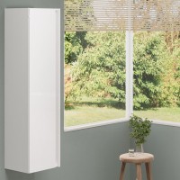 Шкаф пенал для ванной VitrA Nuo 35 глянцевый белый