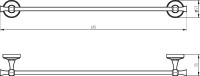 Полотенцедержатель Migliore Fortuna 27657 золото