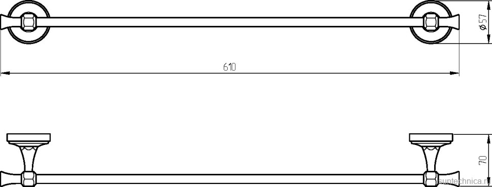 Полотенцедержатель Migliore Fortuna 27657 золото