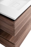 Мебель для ванной комнаты Cezares Slider 100 подвесная, 2 ящика, орех дымчатый