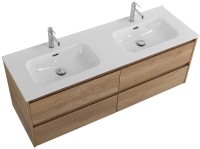 Мебель для ванной комнаты BelBagno Kraft 120 4 ящика. для двоих, rovere nebrasca nature