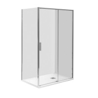 Душевой уголок Aquanet Pleasure Evo AE65-N160-CT 160х80, профиль глянцевый хром, стекло прозрачное