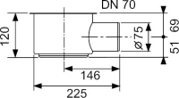 Душевой трап (лоток) TECE Drainline TECEdrainline 120 см под плитку с сифоном