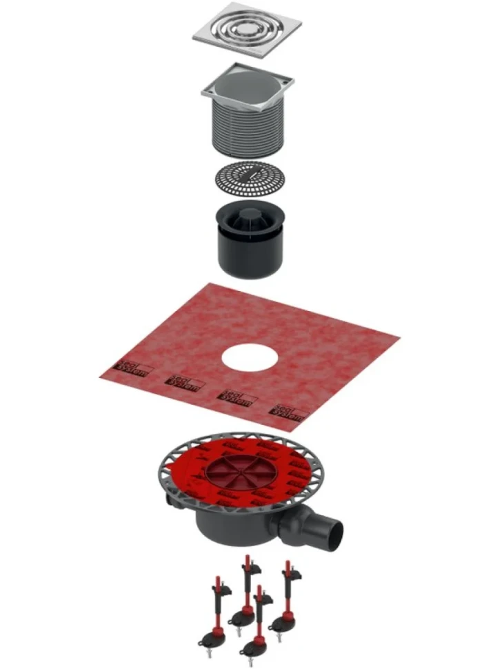 Душевой трап TECE Drainpoint S TECEdrainpoint S KDP-S120, с сифоном в комплекте