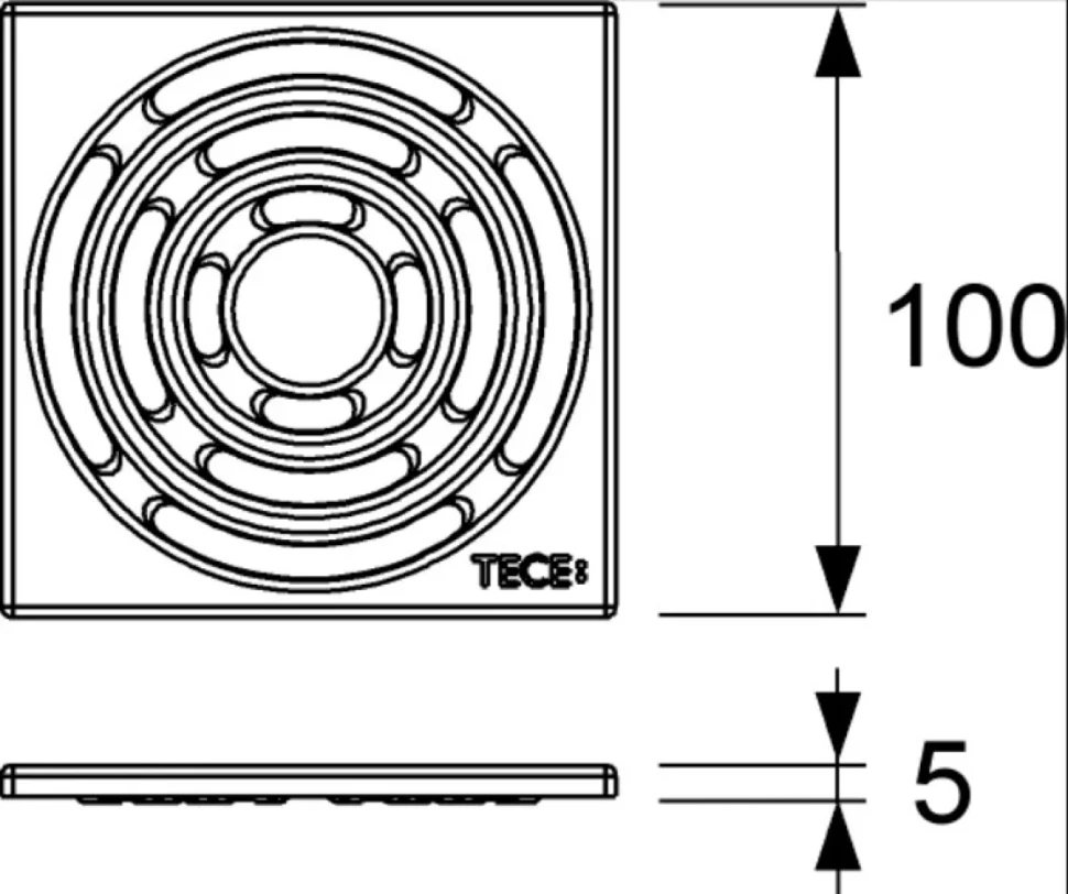 Душевой трап TECE Drainpoint S TECEdrainpoint S KDP-S120, с сифоном в комплекте