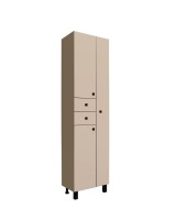 Шкаф-пенал для ванной Runo Эконом мебель 50 R какао Шкаф-пенал для ванной Runo Эконом мебель 50 R какао