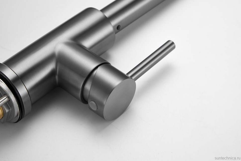 Смеситель для кухни BELZ B811 B74811-3 оружейная сталь