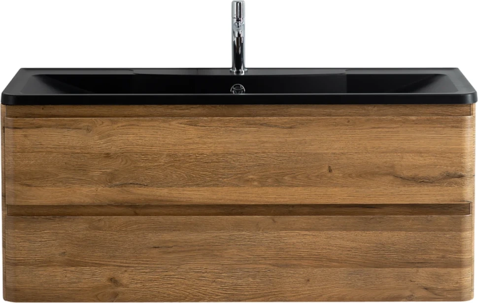 Мебель для ванной комнаты BelBagno Albano 120 подвесная, rovere rustico, черная матовая раковина