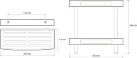 Полка Bemeta Cytro 102308241 2-ярусная