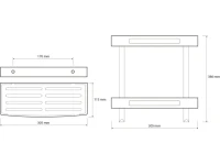 Полка Bemeta Cytro 102308241 2-ярусная Полка Bemeta Cytro 102308241 2-ярусная