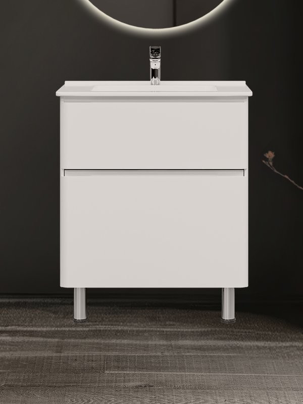 Тумба под раковину без столешницы Jorno Chiara Luce 70 напольная, белая