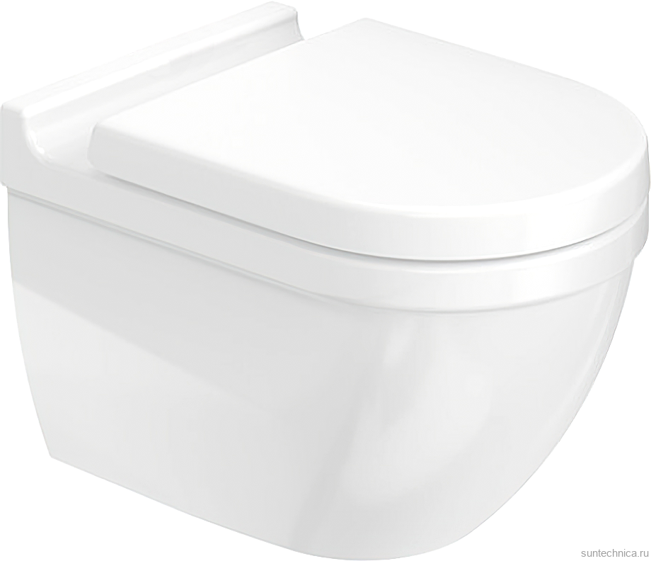 Унитаз подвесной Duravit Starck 3 2527090000 петли хром