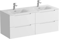 Мебель для ванной комнаты BelBagno Etna 120 для двоих, bianco lucido, раковина BB-8099-120-2