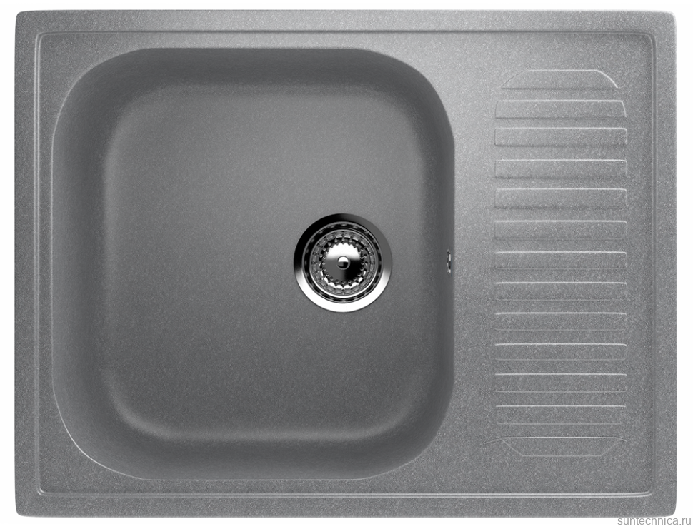 Мойка кухонная Ulgran U-202 342 графитовая + дозатор U-01 графит