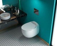 Унитаз подвесной Art&Max Forli AM020CHR/SC с микролифтом, белый