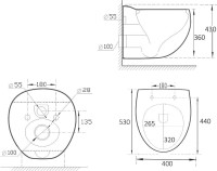 Унитаз подвесной Art&Max Forli AM020CHR/SC с микролифтом, белый