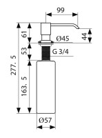 Дозатор для кухонной мойки Kaiser KH-3000 хром