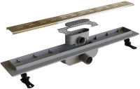 Душевой трап (лоток) RGW Drain Leo-10 хром, 80 см