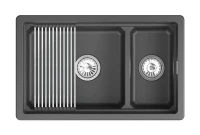 Мойка кухонная Granula Kitchen Space 7304iU черная Мойка кухонная Granula Kitchen Space 7304iU черная