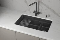 Мойка кухонная Granula Kitchen Space 7304iU черная Мойка кухонная Granula Kitchen Space 7304iU черная