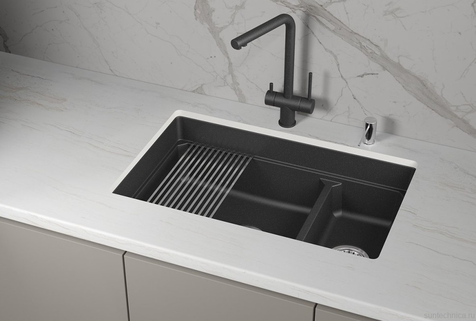 Мойка кухонная Granula Kitchen Space 7304iU черная