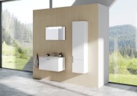 Шкаф-пенал для ванной Ravak Clear II SB 40 R глянцевый белый