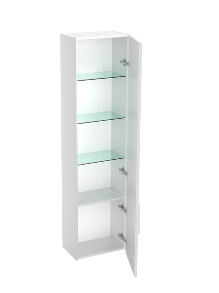 Шкаф-пенал для ванной Ravak Clear II SB 40 R глянцевый белый