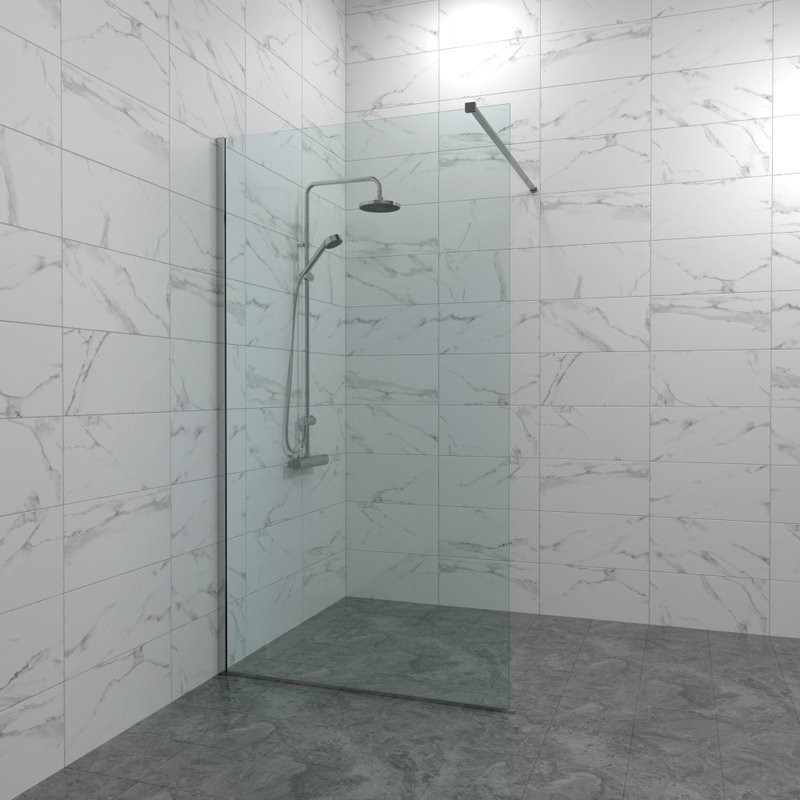 Душевая перегородка Triton Плано 200х100 см, хром глянец