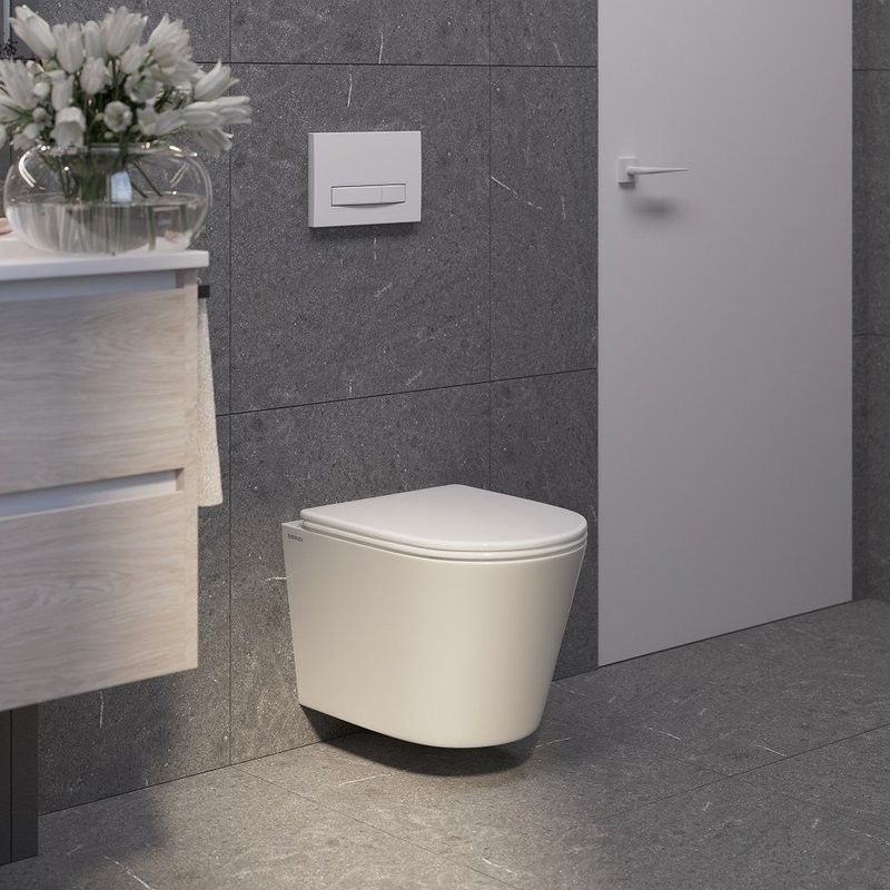 Унитаз подвесной Berges Vita Rimless 082255 белый, с микролифтом