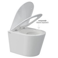 Унитаз подвесной Berges Vita Rimless 082255 белый, с микролифтом