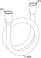 Душевой шланг Kludi Suparaflex Silver 6107291-00 160 см Душевой шланг Kludi Suparaflex Silver 6107291-00 160 см