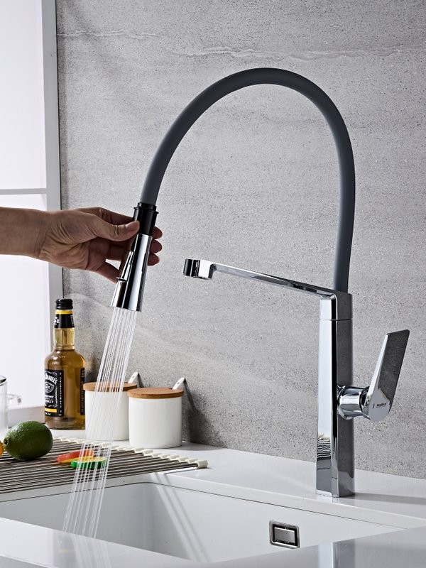 Смеситель для кухни Haiba HB73827 хром