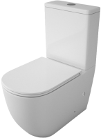 Унитаз-компакт напольный Teymi Lina T40103 с микрофлитом, безободковый, белый