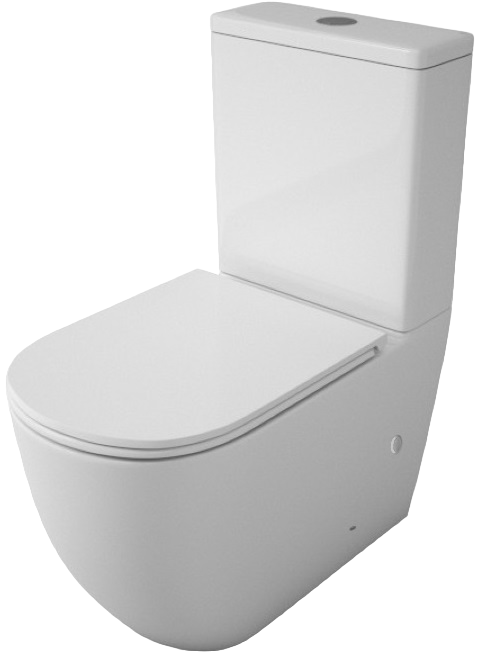 Унитаз-компакт напольный Teymi Lina T40103 с микрофлитом, безободковый, белый