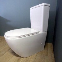 Унитаз-компакт напольный Teymi Lina T40103 с микрофлитом, безободковый, белый