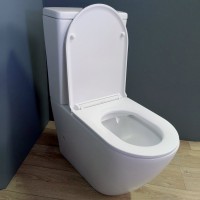 Унитаз-компакт напольный Teymi Lina T40103 с микрофлитом, безободковый, белый