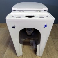 Унитаз-компакт напольный Teymi Lina T40103 с микрофлитом, безободковый, белый