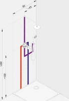 Душевой комплект Kludi Bozz 386300576 С ВНУТРЕННЕЙ ЧАСТЬЮ