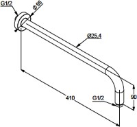 Душевой комплект Kludi Bozz 386300576 С ВНУТРЕННЕЙ ЧАСТЬЮ